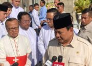 Melayat Mgr Petrus Turang, Presiden Prabowo menyambangi Gereja Katedral Jakarta