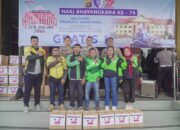 Peringati Hari Bhayangkara ke-79, Satlantas Polresta Samarinda Beri Apresiasi kepada Pengemudi Ojol