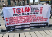 BORNEO Kaltim Gelar Aksi Damai di Samarinda, Serukan Dukungan untuk Palestina dan Tolak Kedatangan Atlet Israel
