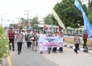 Aliansi Kemanusiaan Berau Gelar Long March Solidaritas untuk Palestina