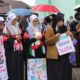 Ratusan Massa di Bontang Gelar Aksi Long March Bela Palestina, Serahkan Donasi Puluhan Juta